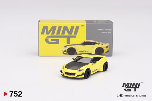 Mini GT Nissan Fairlady Z Pandem Ikazuchi Yellow MGT00752 1/64 Die Cast