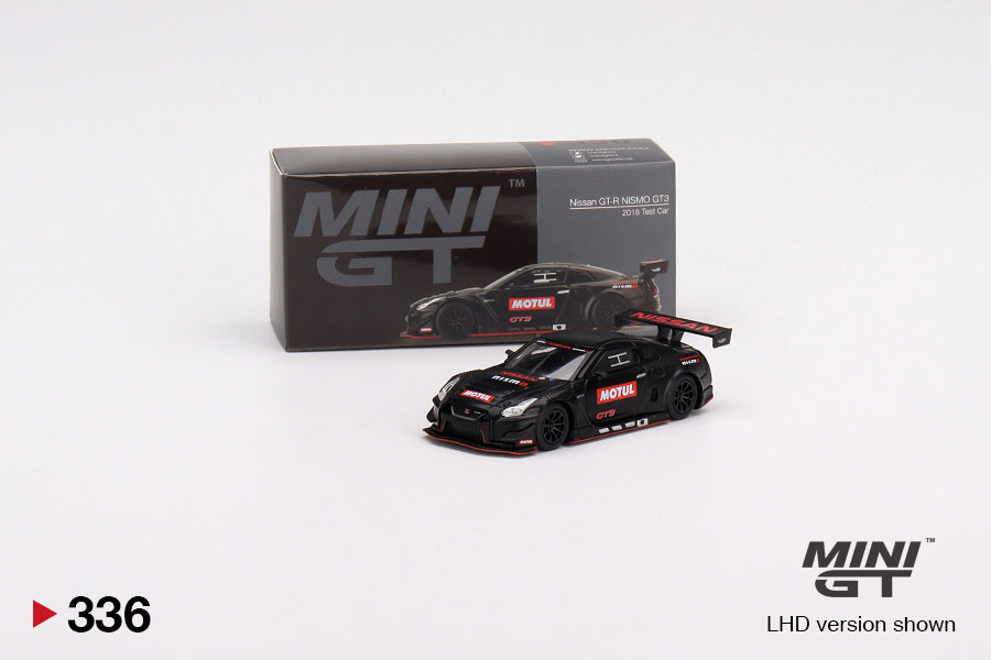 Mini GT Nissan GT-R NISMO GT3 2018 Test Car MGT00336 1/64 Die Cast