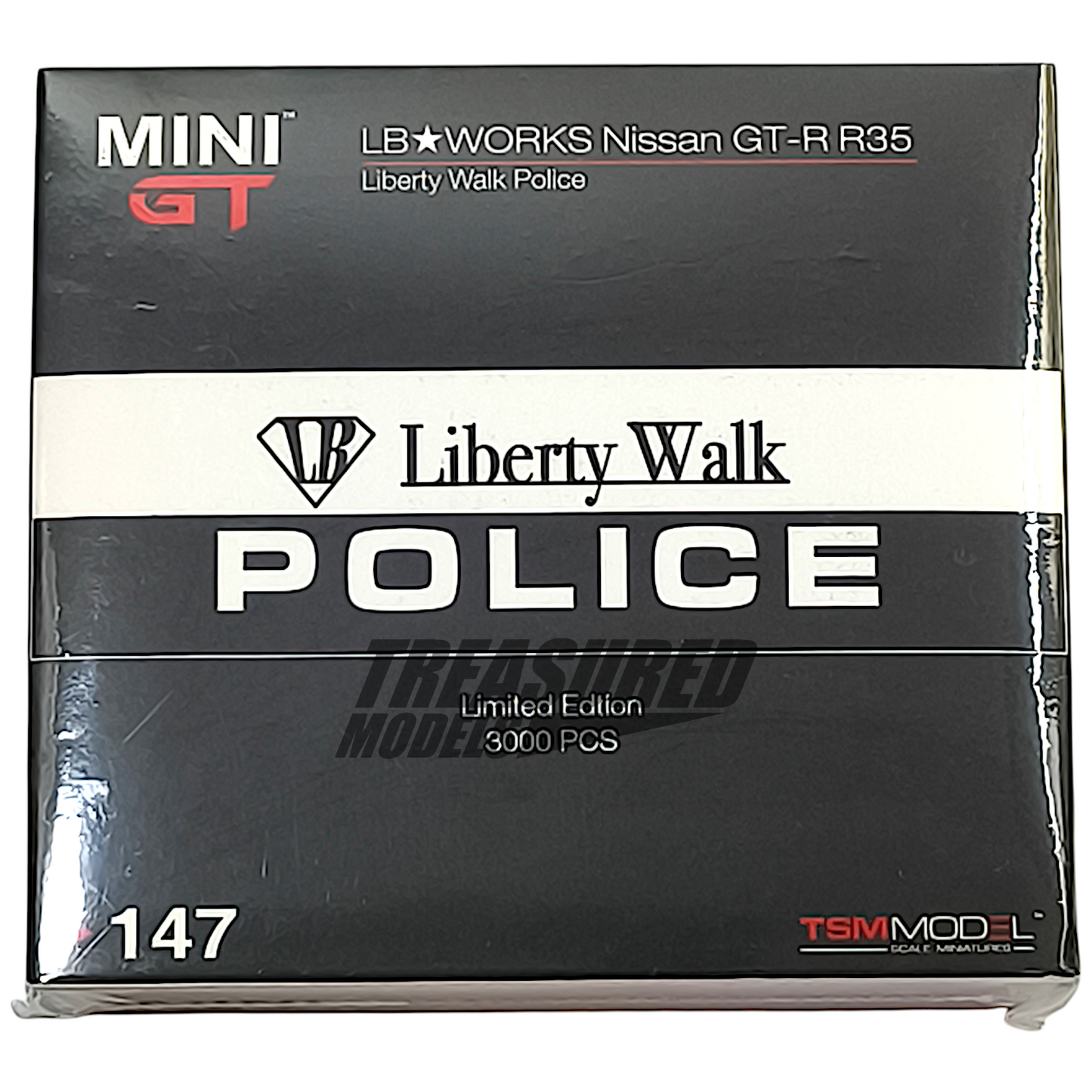 Mini GT Nissan GT-R (R35) Liberty Walk LB WORKS Police MGT00147 1/64 Diecast
