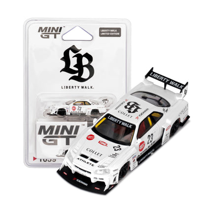 Mini GT Nissan LB-ER34 Super Silhouette ATHLETE-COLLET LBWK Card Blister Packaging MGT01059 1/64 Diecast
