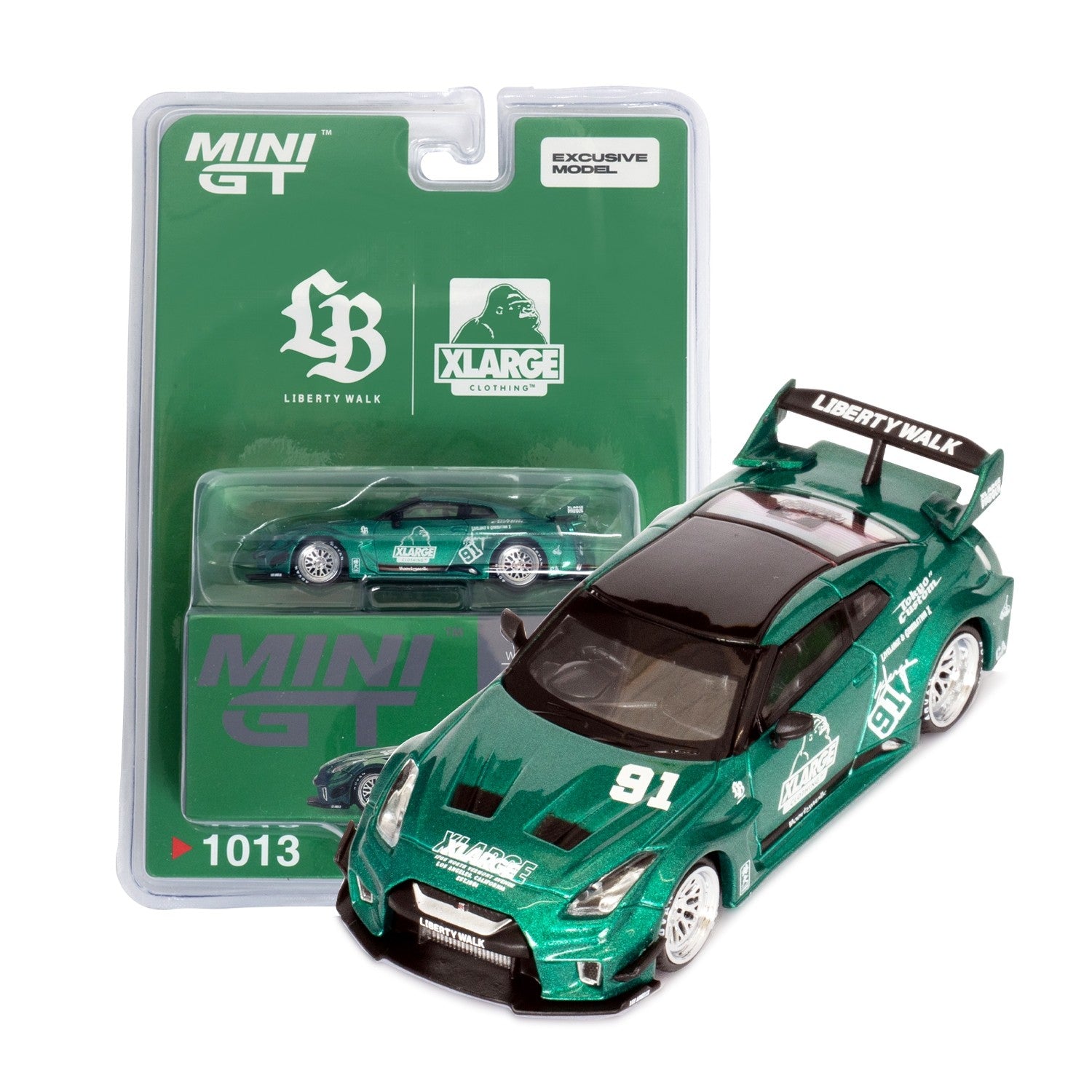 Mini GT Nissan LB-Silhouette WORKS GTR 35GT-RR Ver.1 XLARGE Green
