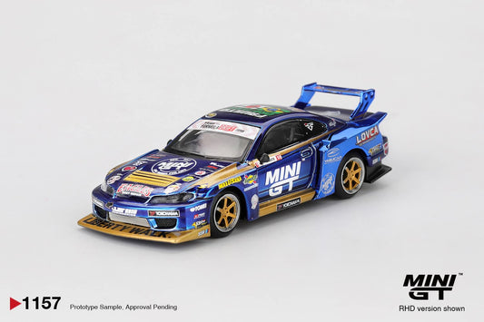 Mini GT Nissan LB-Super Silhouette S15 SILVIA #555 Team MINI GT Liberty Walk 2025 Formula Drift MGT01157 1/64 Diecast
