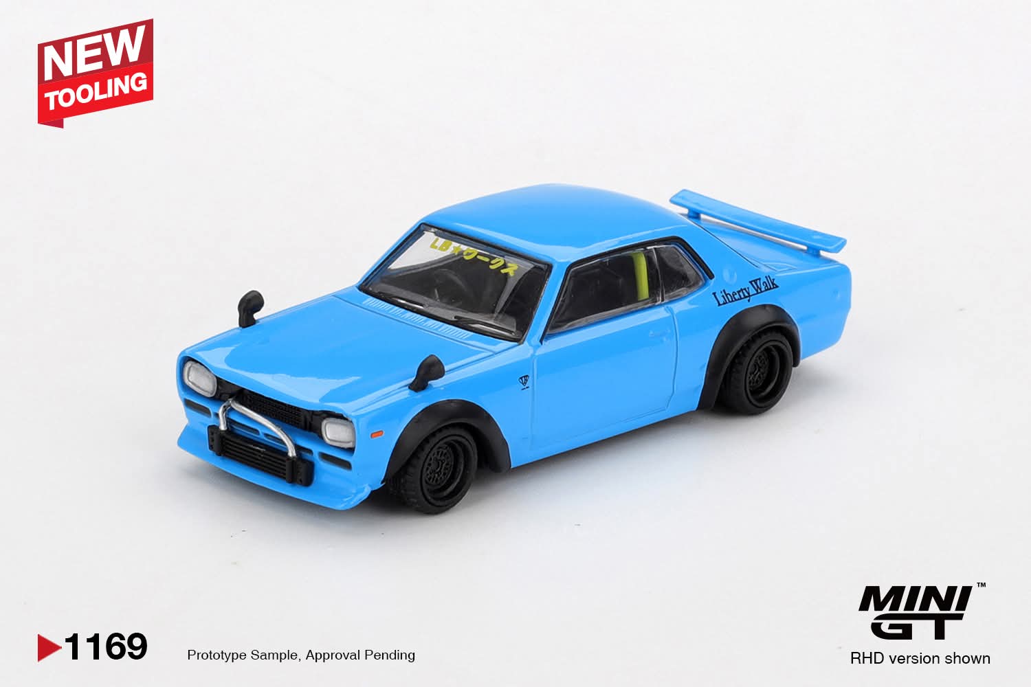 Pre-Order] Mini GT Nissan LB☆Works HAKOSUKA Baby Blue MGT01169 1