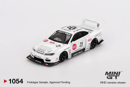 Mini GT Nissan S15 Silvia LB-Super Silhouette ATHLETE MGT01054 1/64 Diecast