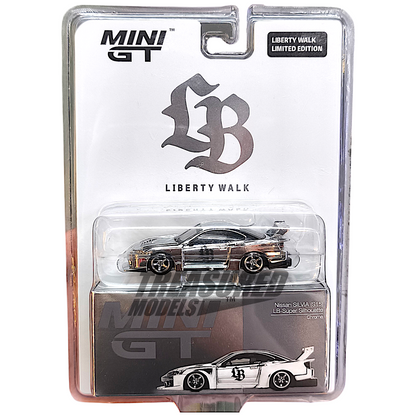 Mini GT Nissan Silvia S15 LB-Super Silhouette Chrome TASKL MGT01014 