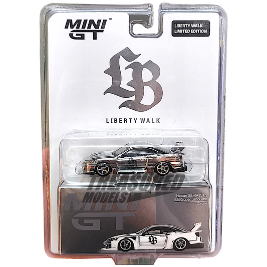Mini GT Nissan Silvia S15 LB-Super Silhouette Chrome TASKL MGT01014 
