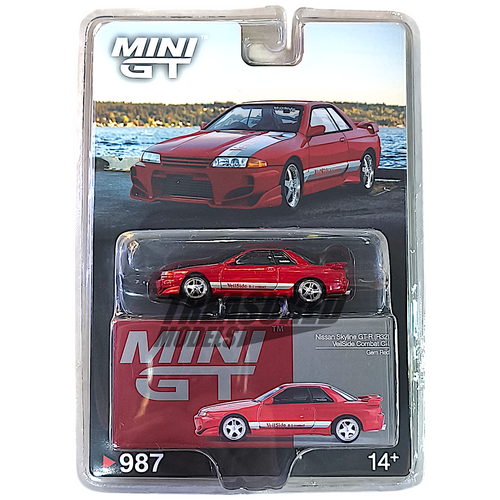 Mini GT Nissan Skyline GT-R (R32) VeilSide Combat C-I Gem Red Blister Packaging MGT00987 1/64 Diecast