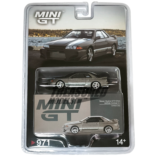 Mini GT Nissan Skyline GT-R (R32) Veilside Combat C-I Veilside Combat Grey Blister Packaging MGT00971 1/64 Die Cast