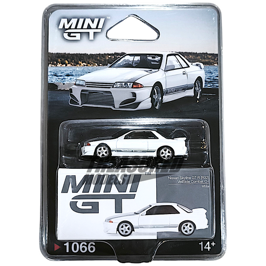 Mini GT Nissan Skyline GT-R R32 Veilside Combat C-I White Blister Packaging MGT01066 1/64 Diecast