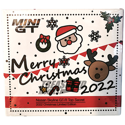 Mini GT Nissan Skyline GT-R R34 Top Secret 2022 Christmas Limited Edition MGT00387 1/64 Diecast