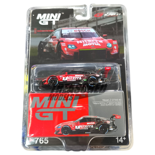 Mini GT Nissan Z GT500 3 Niterra MOTUL Z NDDP Racing 2023 Super GT Series MGT00765 1/64 Die Cast