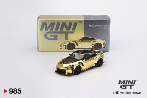 Mini GT Nissan Z VeilSide FFZ400 Gold Chrome MGT00985 1/64 Die Cast