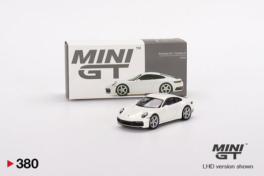 Mini GT Porsche 911 (992) Carrera S White MGT00380 1/64 Diecast