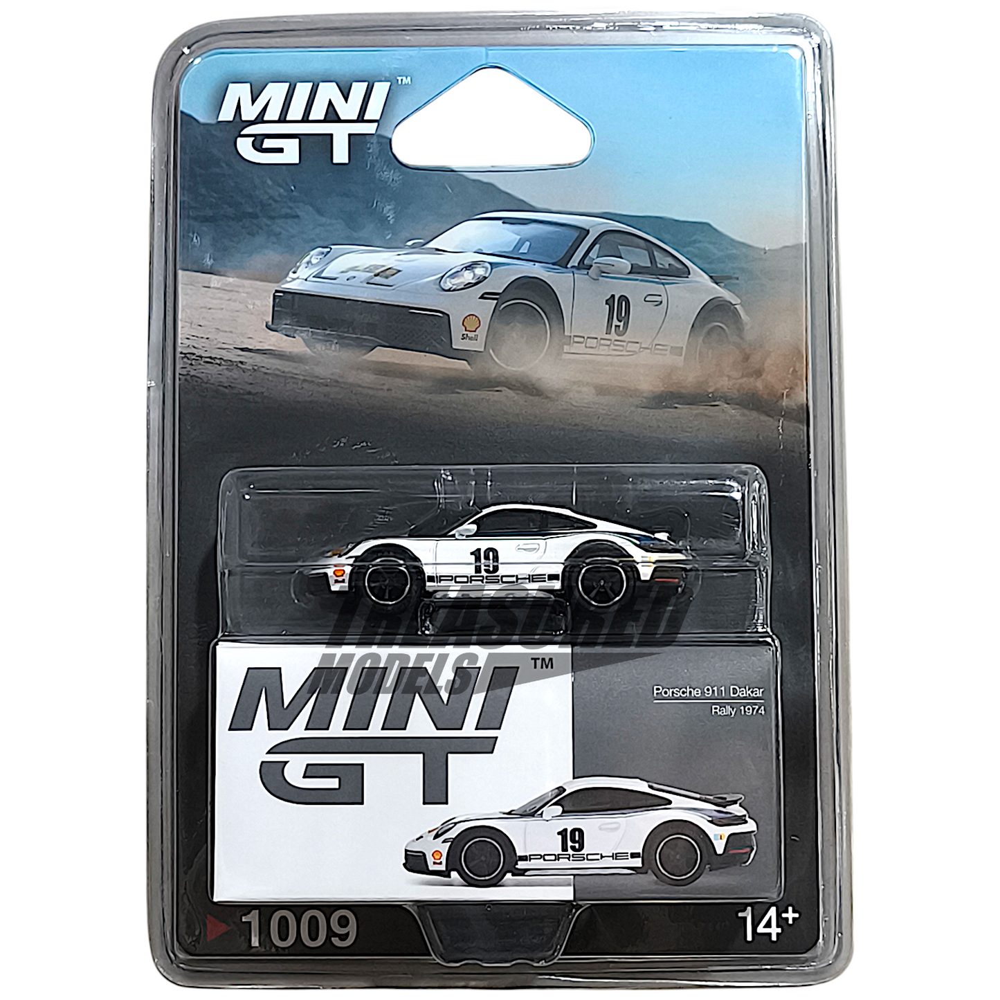 Mini GT Porsche 911 Dakar Rally 1974 Blister Packaging MGT01009 1/64 Diecast