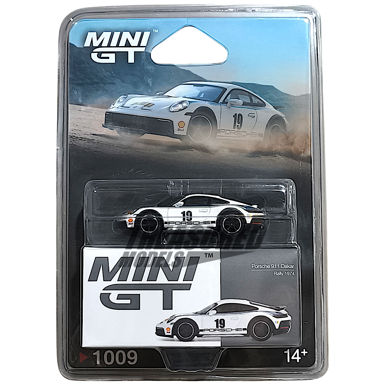 Mini GT Porsche 911 Dakar Rally 1974 Blister Packaging MGT01009 1/64 Diecast