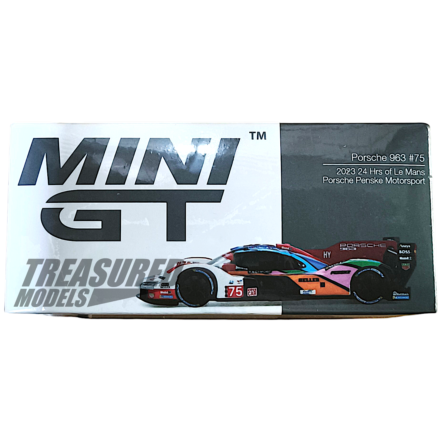 Mini GT Porsche 963 No.75 Porsche Penske Motorsport 2023 24 Hrs of Le Mans MGT00740 1/64 Die Cast