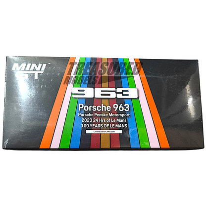 Mini GT Porsche 963 Porsche Penske Motorsport 2023 24 Hrs of Le Mans Limited Edition 3000 Sets MGTS0011 1/64 Diecast