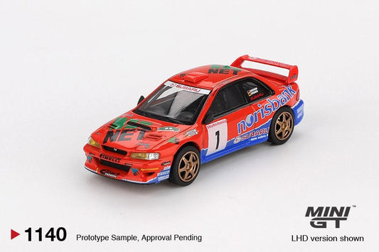 Mini GT Subaru Impreza WRC97 #1 1999 DRM Champion MGT01140 1/64 Diecast
