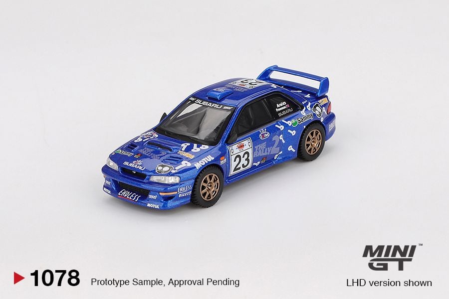 Mini GT Subaru Impreza WRC99 #23 2000 Acropolis Rally (Blister Packaging) MGT01078 1/64 Die Cast