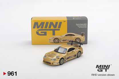 Mini GT Toyota Supra (A80) Top Secret GT-300 Top Secret Gold MGT00961 1/64 Die Cast