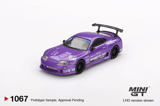 Mini GT Toyota Supra A80 Top Secret GT300 Top Secret Purple MGT01067 1/64 Die Cast