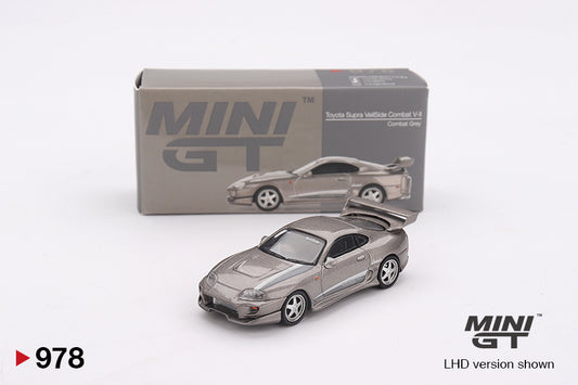 Mini GT Toyota Supra VeilSide Combat V-II Combat Grey MGT00978 1/64 Die Cast