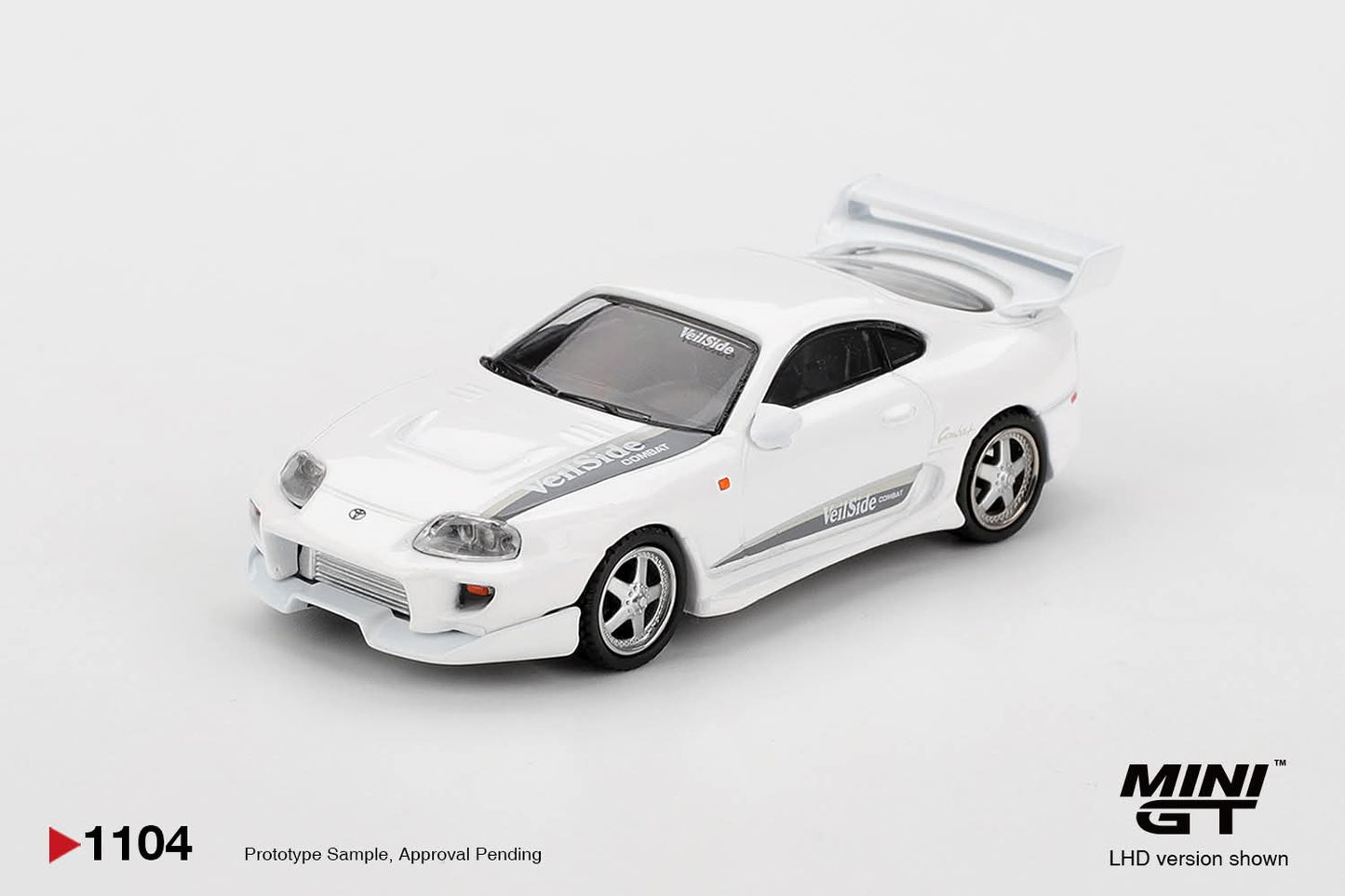 Mini GT Toyota Supra VeilSide Combat V-I White MGT01104 1/64 Diecast