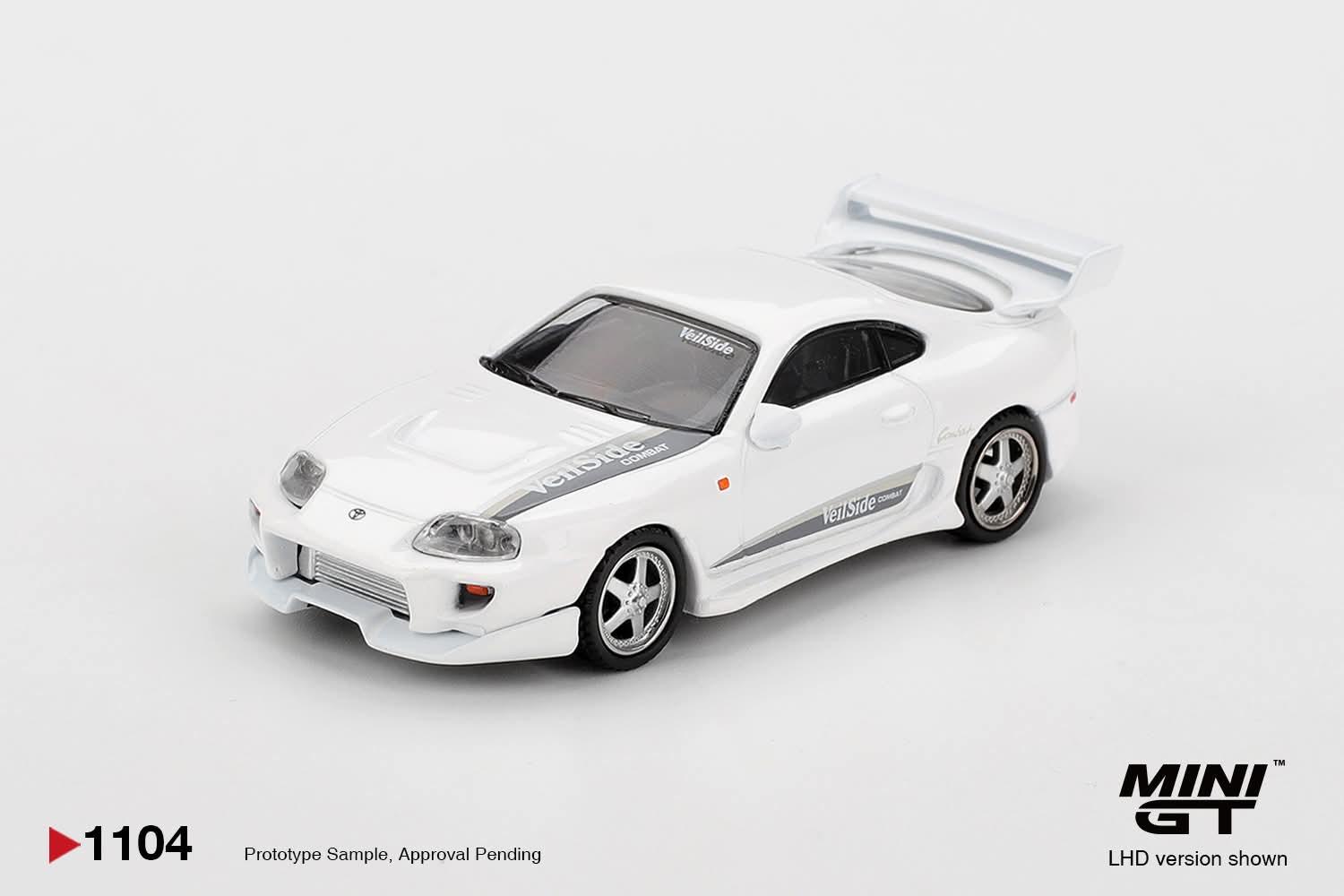 Mini GT Toyota Supra VeilSide Combat V-I White MGT01104 1/64 Diecast