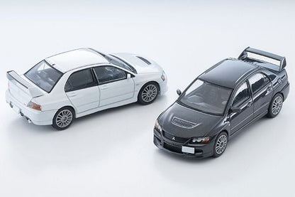 TomyTec Mitsubishi 2006 Lancer GSR Evolution IX MR White LV-N349b 1/64 Diecast