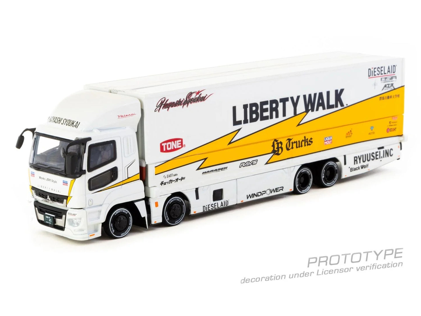 Tarmac Works Mitsubishi Fuso Super Great LB-TRUCKS T64T-TL001-LBY 1/64 Diecast