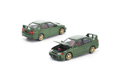 Pop Race Mitsubishi Lancer Evolution IV Green PRE022 1/64 Diecast