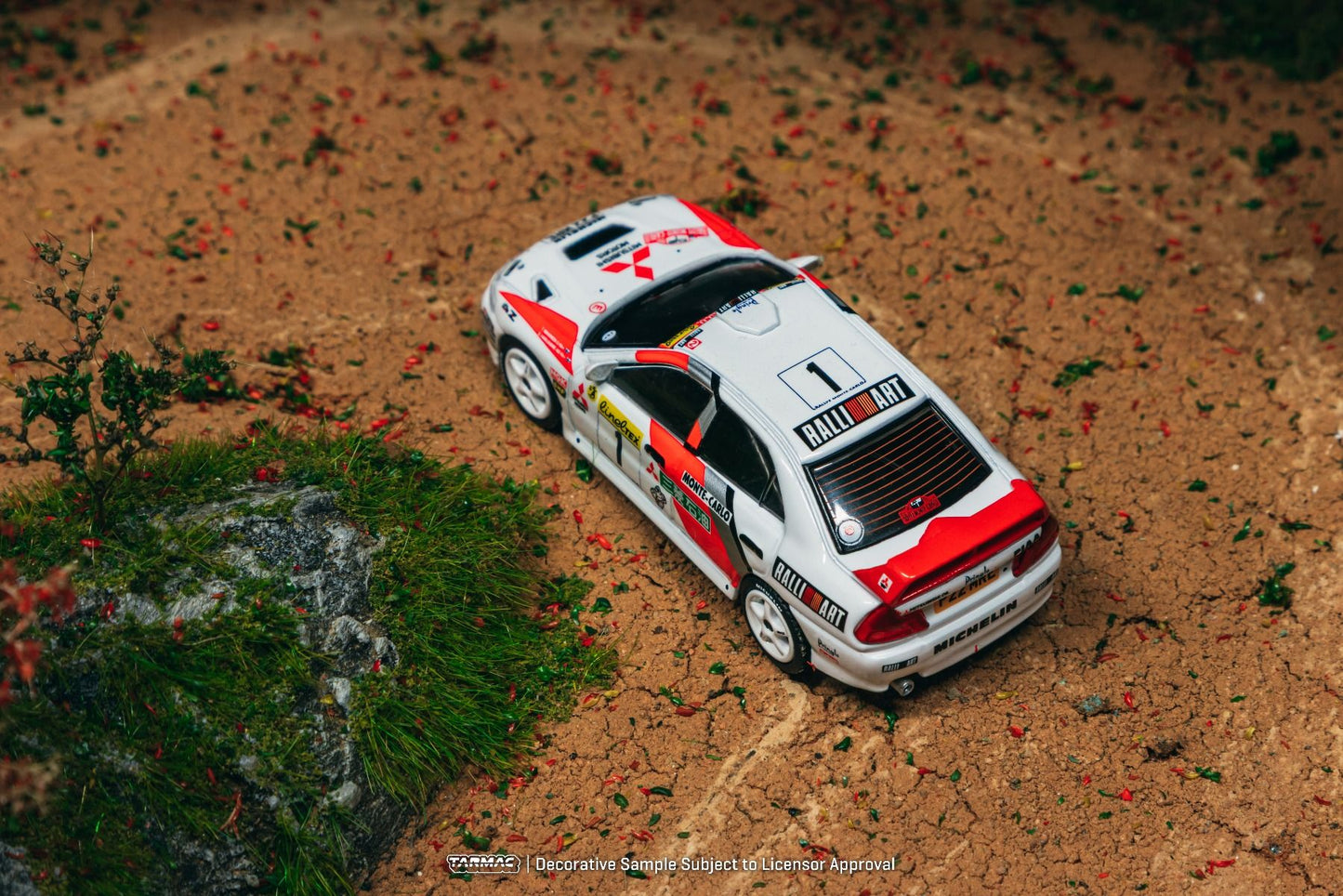 *Pre-Order* Tarmac Works Mitsubishi Lancer Evolution IV Rallye Monte-Carlo 1997 Tommi Mäkinen Seppo Harjanne T64G-076-97MCR01 1/64 Die Cast