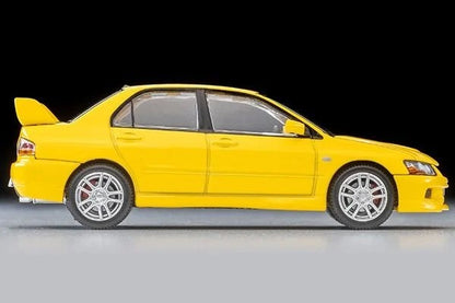 TomyTec Tomica Limited Vintage NEO Mitsubishi Lancer Evolution IX GSR (Yellow) 2005 LV-N376a 1/64 Diecast