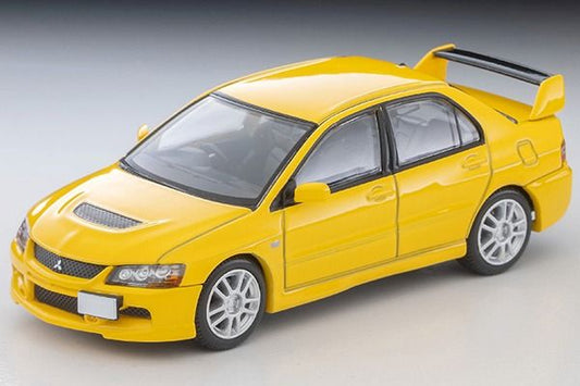 TomyTec Tomica Limited Vintage NEO Mitsubishi Lancer Evolution IX GSR (Yellow) 2005 LV-N376a 1/64 Diecast