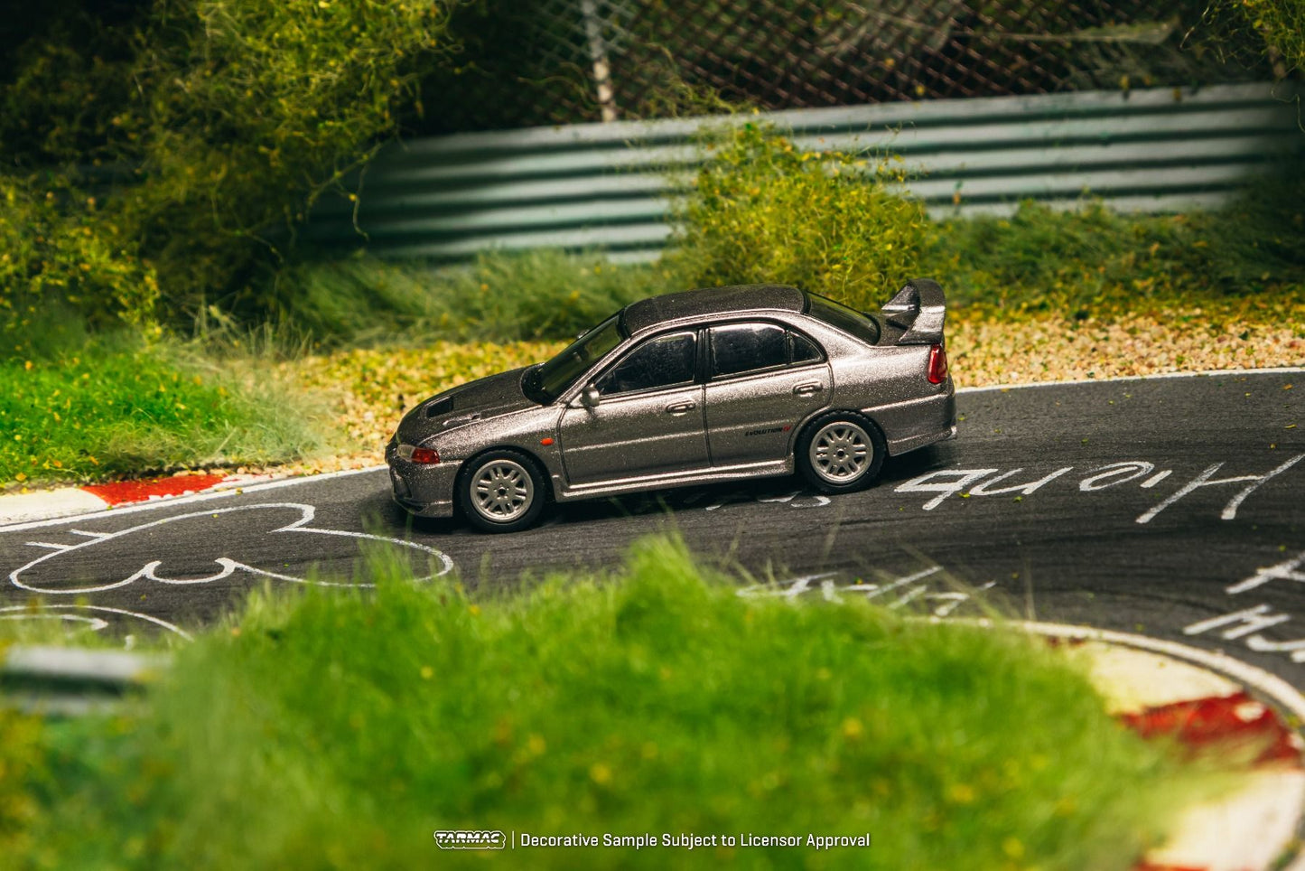 *Pre-Order* Tarmac Works Mitsubishi Lancer GSR Evolution IV Silver (Tarmac Cards Combo Set) T64G-076-SL 1/64 Die Cast