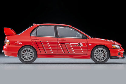 TomyTec Tomica Limited Vintage Neo Mitsubishi Lancer GSR Evolution IX MR Ralliart Spec Red 2006 LV-N349c 1/64 Diecast