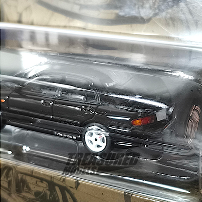 Hobby Japan Mitsubishi Lancer RS Evolution III Initial D Kyoichi Sudo VS Ryosuke Takahashi 1/64 Diecast