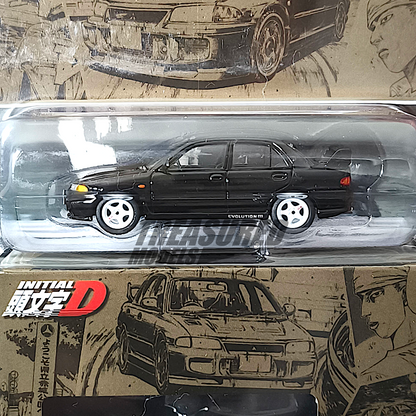 Hobby Japan Mitsubishi Lancer RS Evolution III Initial D Kyoichi Sudo VS Ryosuke Takahashi 1/64 Diecast