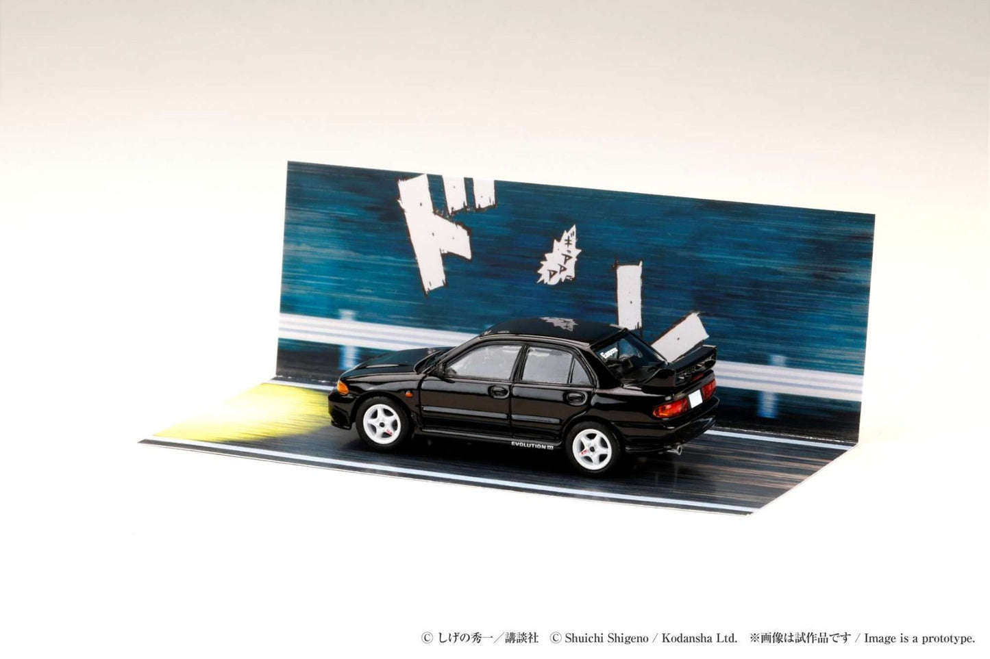 Hobby Japan Mitsubishi Lancer RS Evolution III Initial D Kyoichi Sudo VS Ryosuke Takahashi 1/64 Diecast