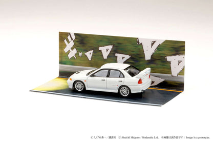 Hobby Japan Mitsubishi Lancer RS Evolution IV Initial D Seiji Iwaki VS Takumi Fujiwara 1/64 Diecast