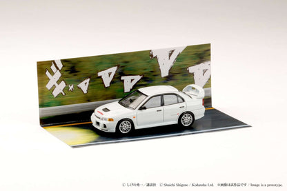 Hobby Japan Mitsubishi Lancer RS Evolution IV Initial D Seiji Iwaki VS Takumi Fujiwara 1/64 Diecast