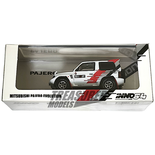 Inno64 Mitsubishi Pajero Evolution Ralliart White IN64-EVOP-RAWHI 1/64 Die Cast