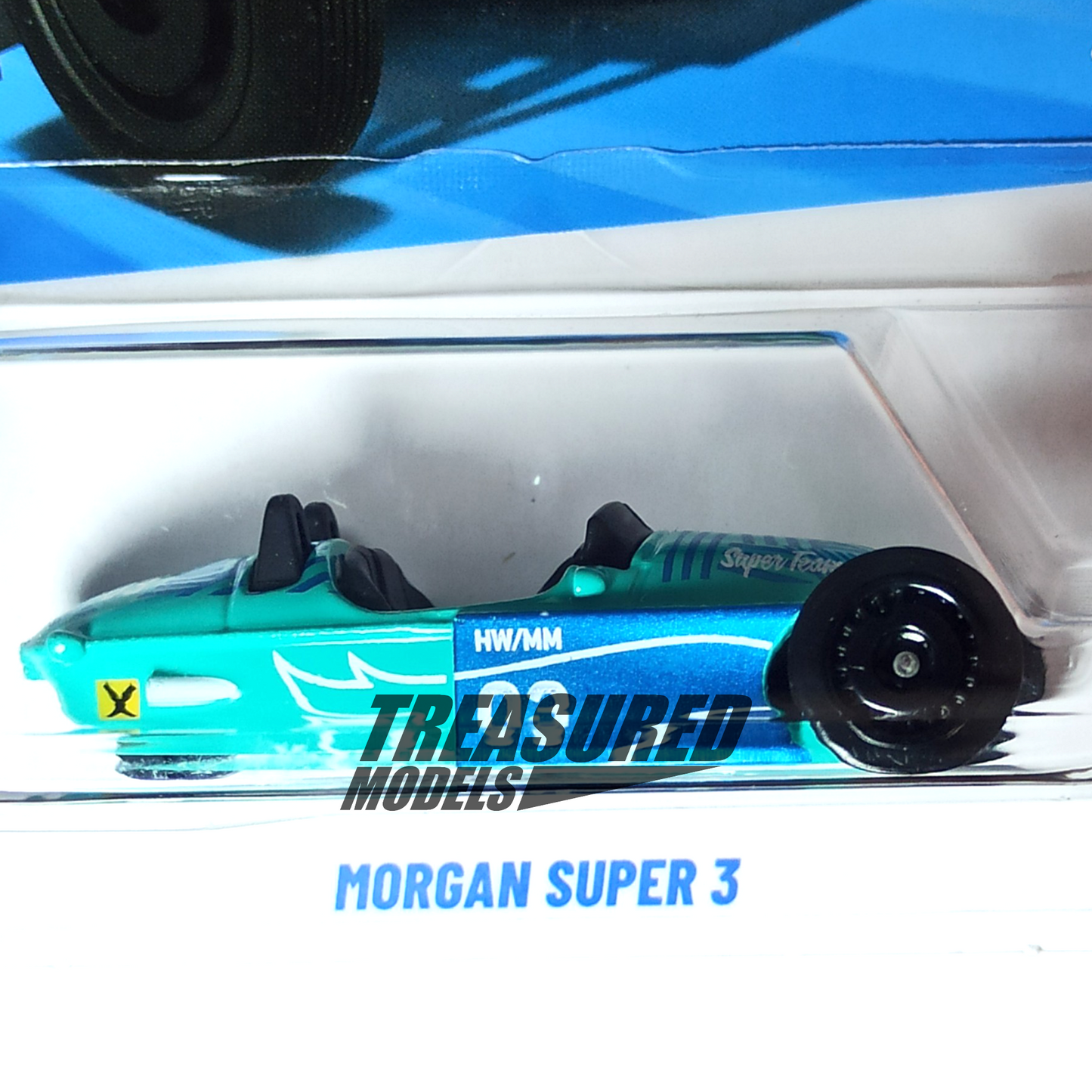 Hot Wheels Morgan Super 3 Cyan 2025 Main Line Factory Fresh 1/64 Die Cast
