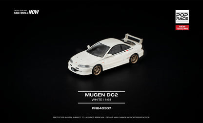 [Pre-Order] Pop Race Mugen DC2 White PR640307 1/64 Diecast
