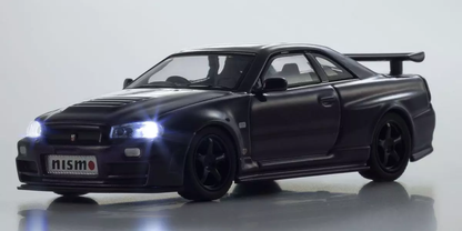 Kyosho Nissan NISMO R34 GT-R Z-TUNE LED PURPLE MOTN No.K07130LP 1/64 Die Cast
