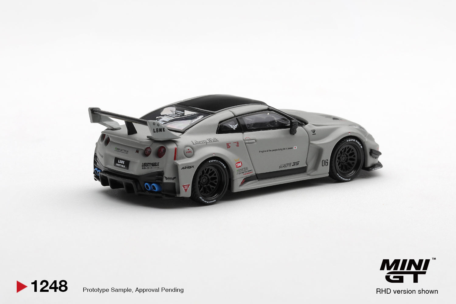 Mini GT NISSAN LB-Silhouette WORKS GT 35GT-RR Ver.1 Matt Grey