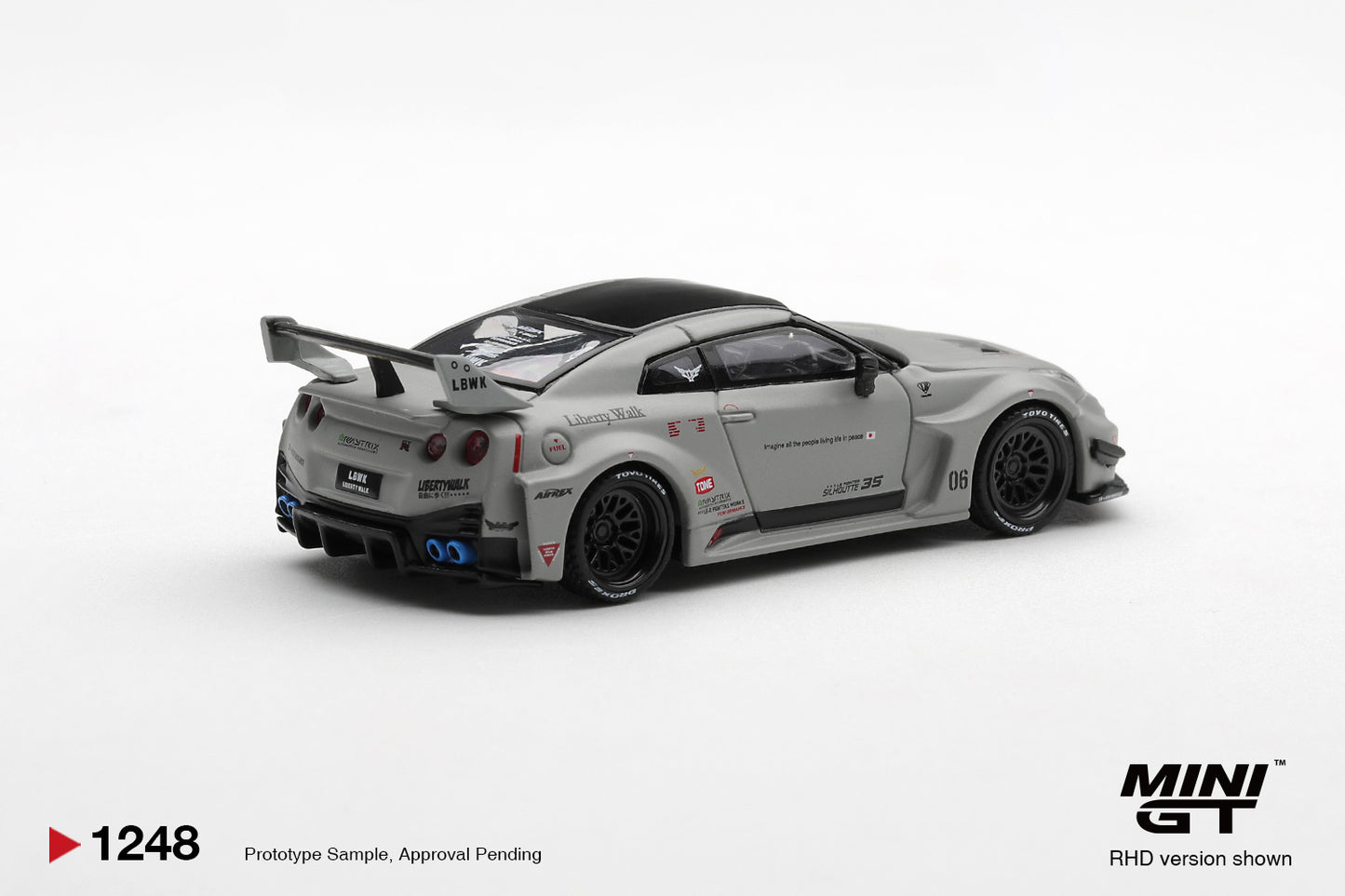 [Pre-Order] Mini GT NISSAN LB-Silhouette WORKS GT 35GT-RR Ver.1 Matt Grey MGT01248 1/64 Diecast