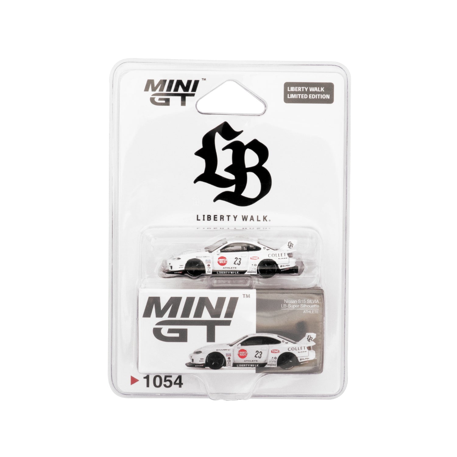 Mini GT Nissan S15 Silvia LB-Super Silhouette ATHLETE LBWK Card