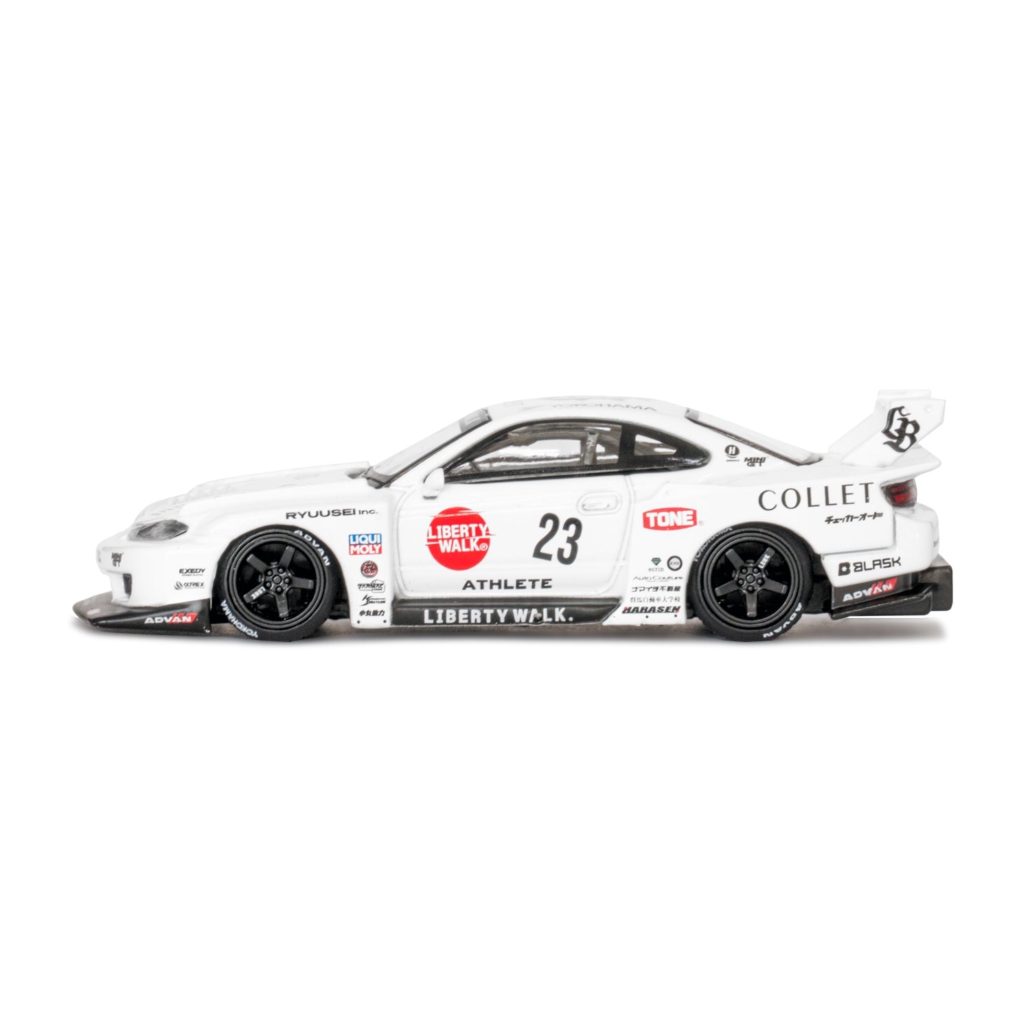 Mini GT Nissan S15 Silvia LB-Super Silhouette ATHLETE LBWK Card