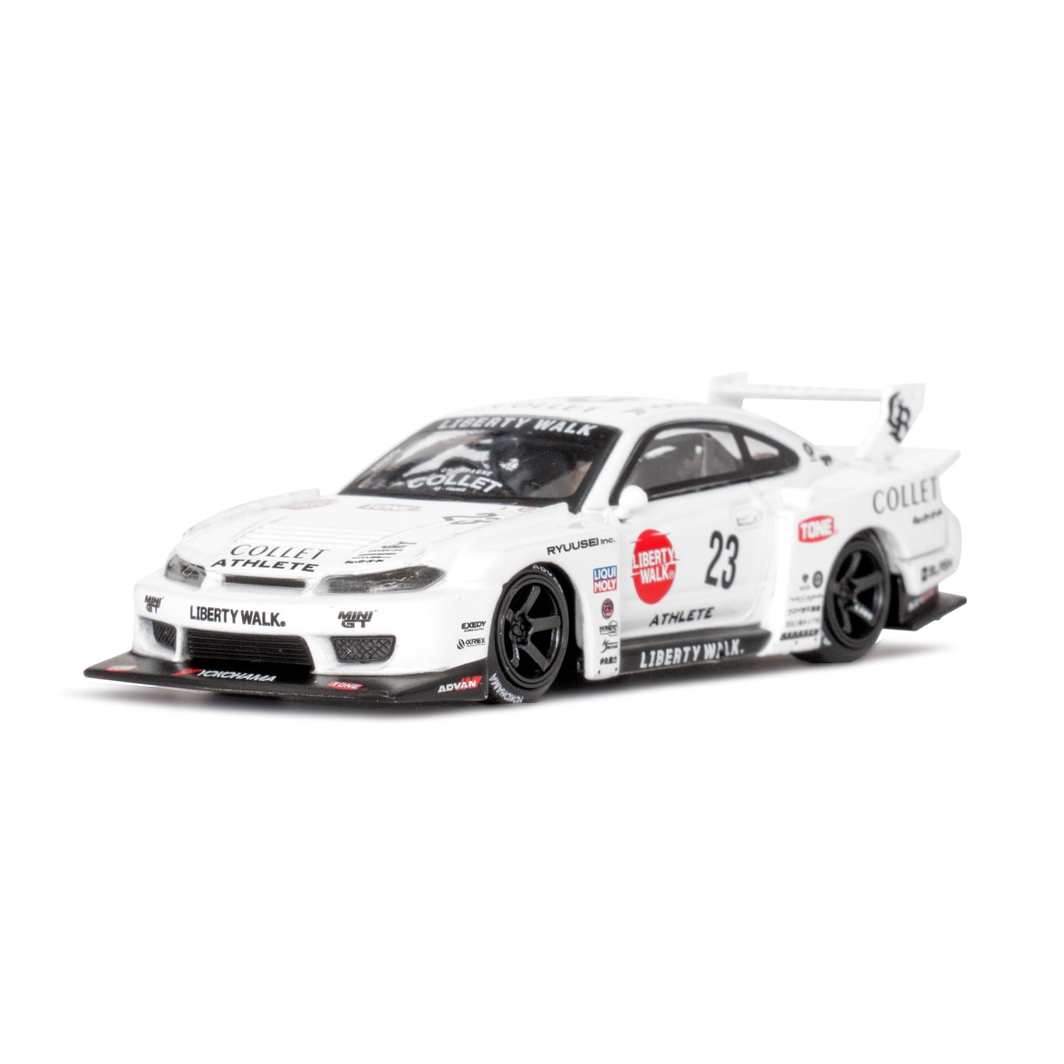 Mini GT Nissan S15 Silvia LB-Super Silhouette ATHLETE LBWK Card